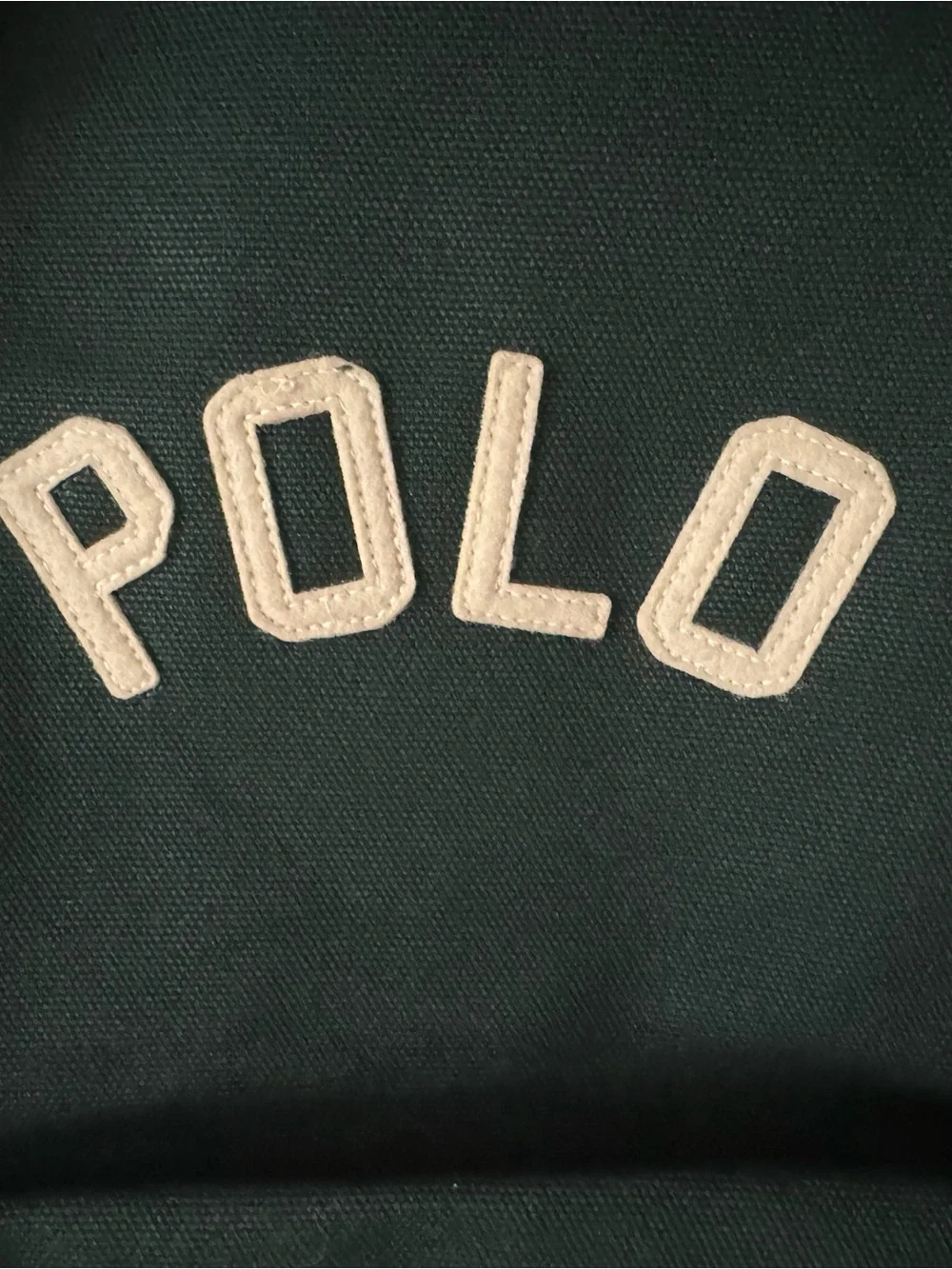 Polo Ralph Lauren Embroidered Bear & Dog Forest Green Backpack. New